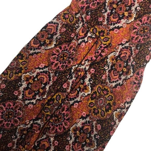 H&M Abstract Floral Mix Print Boho Jumpsuit Size 6 - Picture 9 of 10